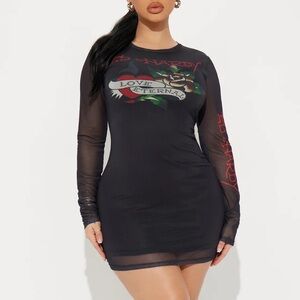 Ed Hardy | Dresses | Ed Hardy Mesh Rose Tattoo Long Sleeve Sheer Mini Dress Nwt | Poshmark Ed Hardy | Dresses | Ed Hardy Mesh Rose Tattoo Long Sleeve Sheer Mini Dress Nwt | Poshmark